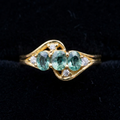 Jasmine Green Sapphire Ring