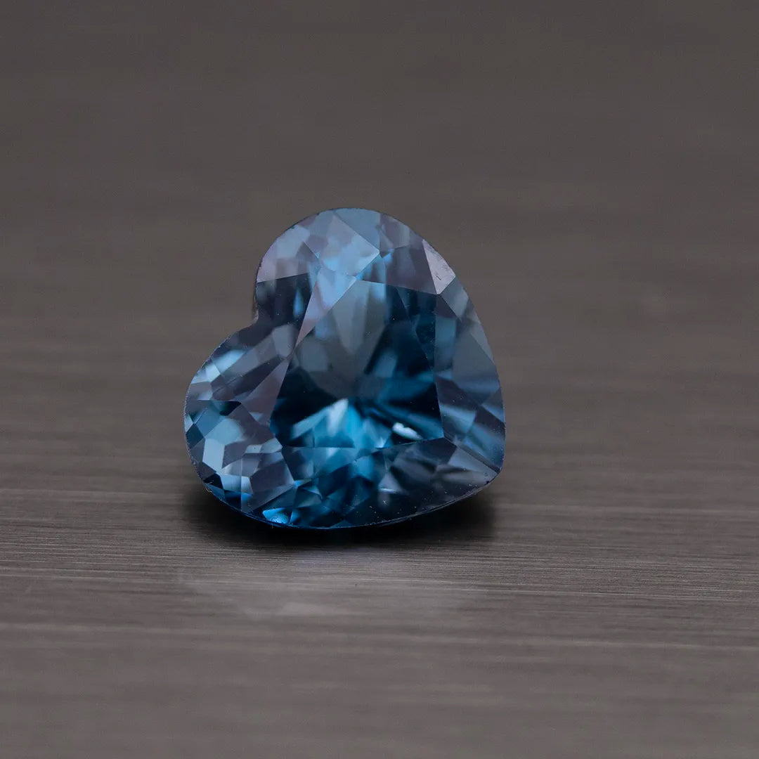 Blue Heart Topaz Gemstone 4.36 Carats