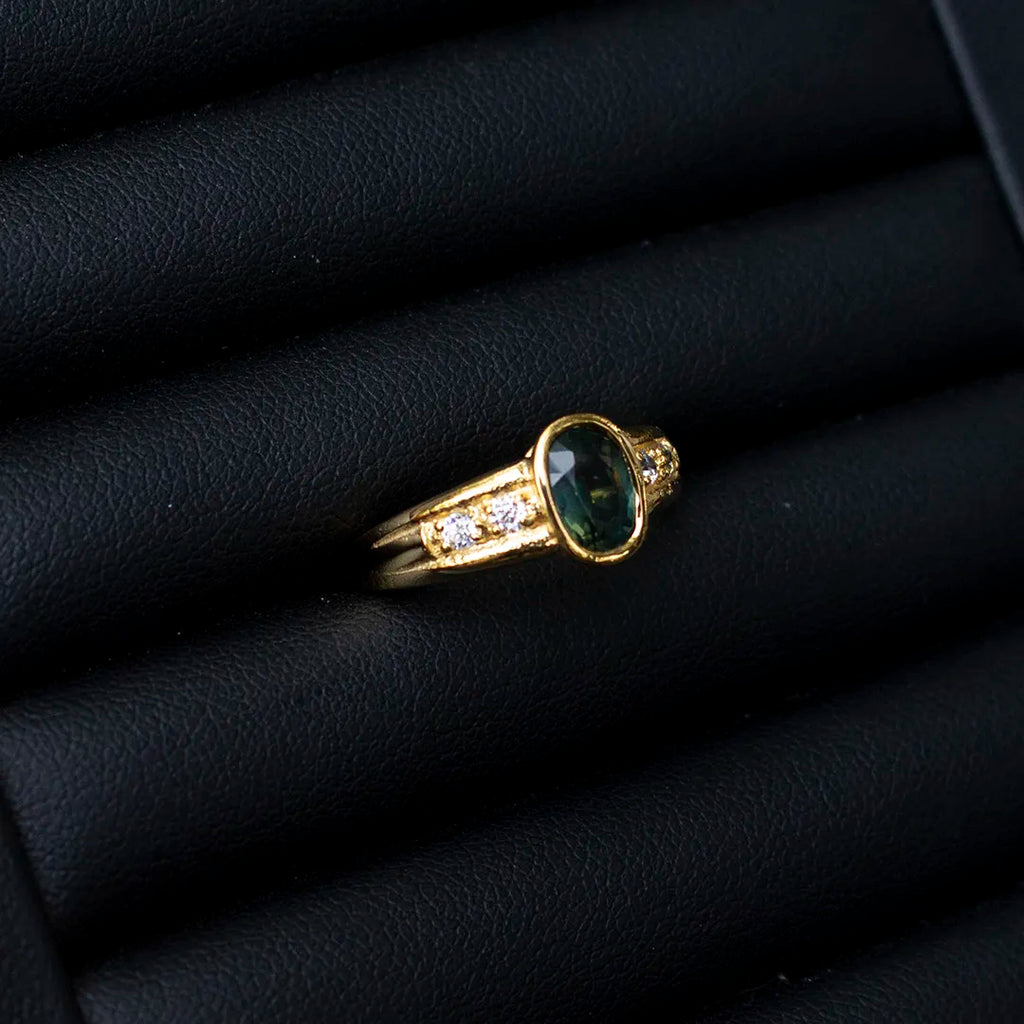 Green Sapphire Ring