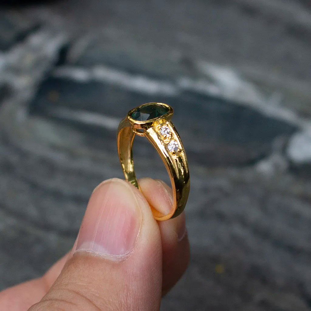 Green Sapphire Ring