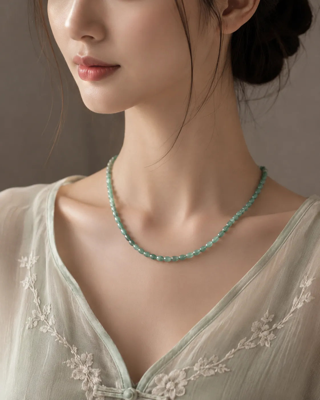 Burmese Jade Necklace (Type A-Jade)