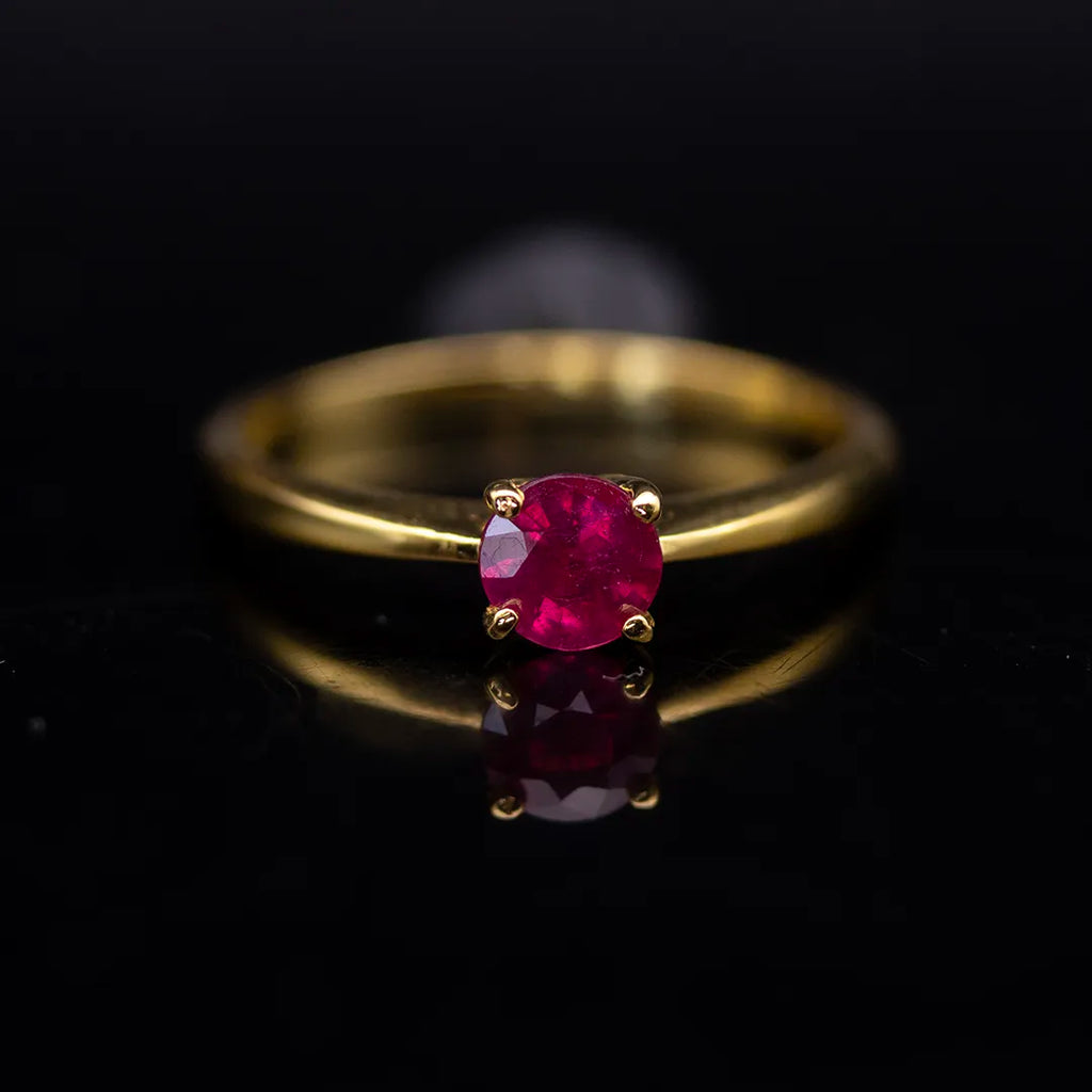 Mozambique Pinkish-Red Ruby Ring