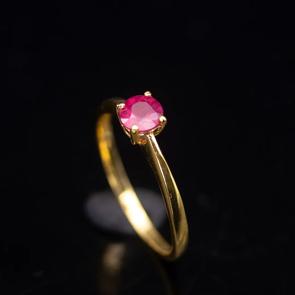 Mozambique Pinkish-Red Ruby Ring