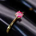 Mozambique Pinkish-Red Ruby Ring