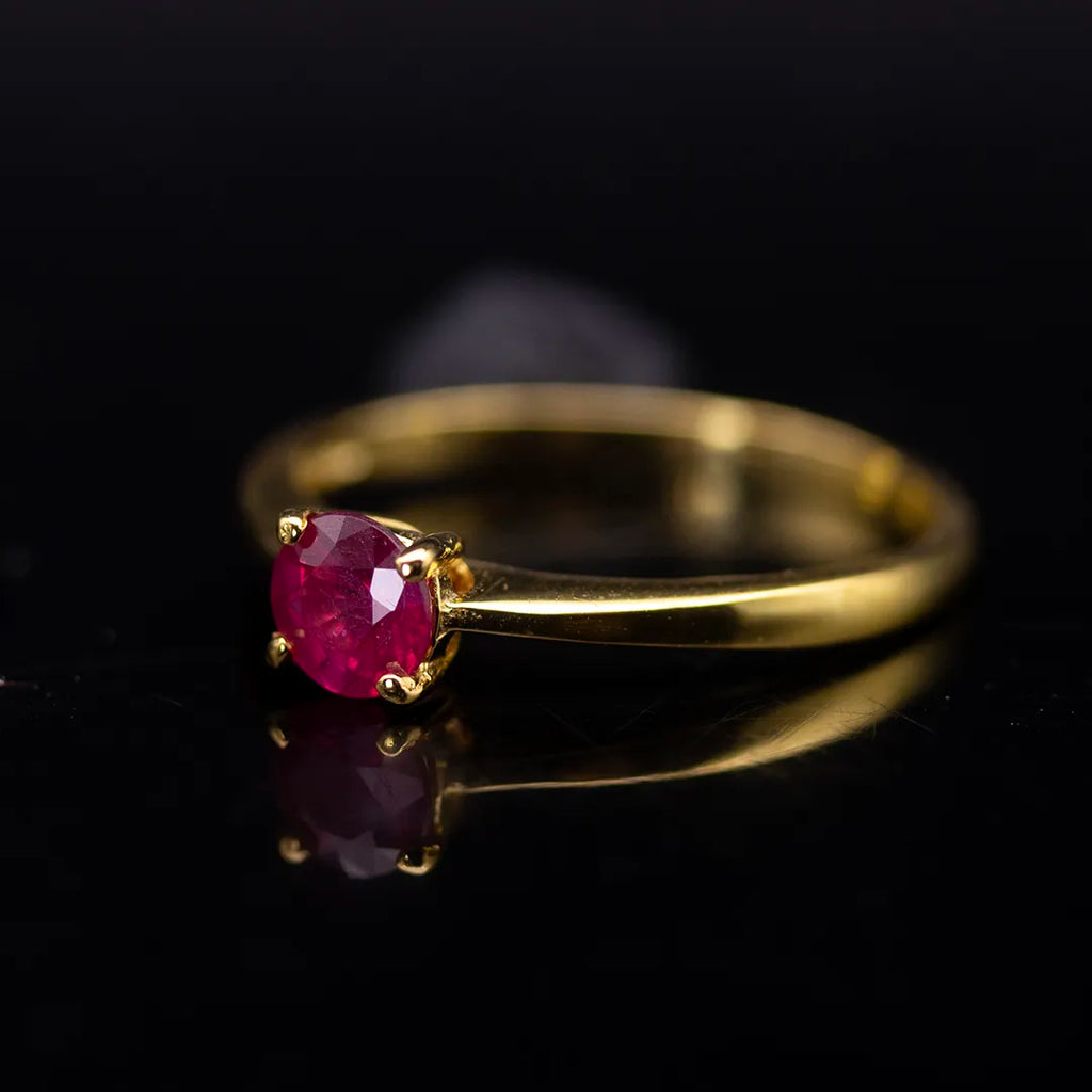 Mozambique Pinkish-Red Ruby Ring