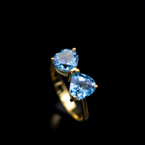Blue Topaz Ribbon Ring