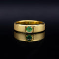 Colombian Emerald Solitaire Ring