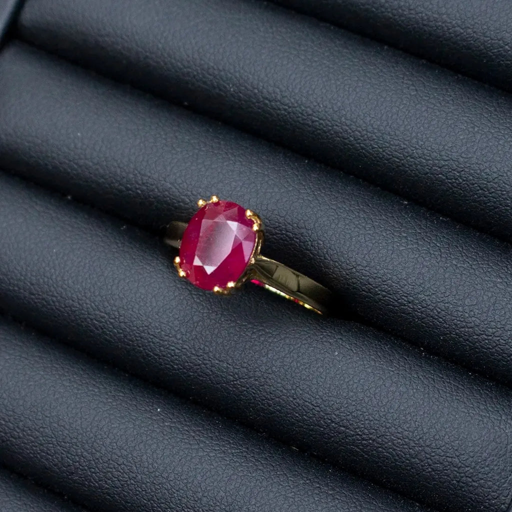 Natural Mozambican Ruby Ring