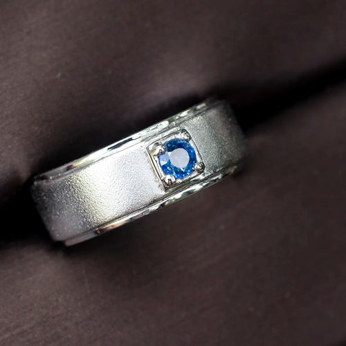 Blue Sapphire Solitaire Ring