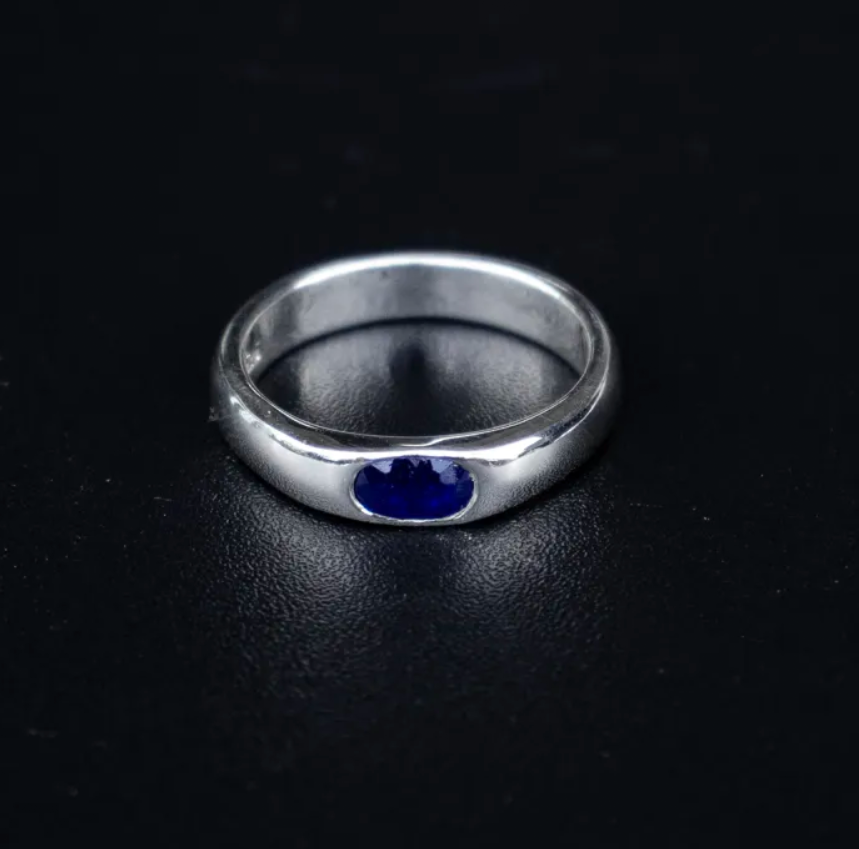 Sapphire Solitaire Ring