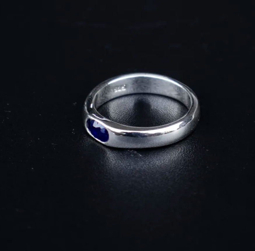 Sapphire Solitaire Ring