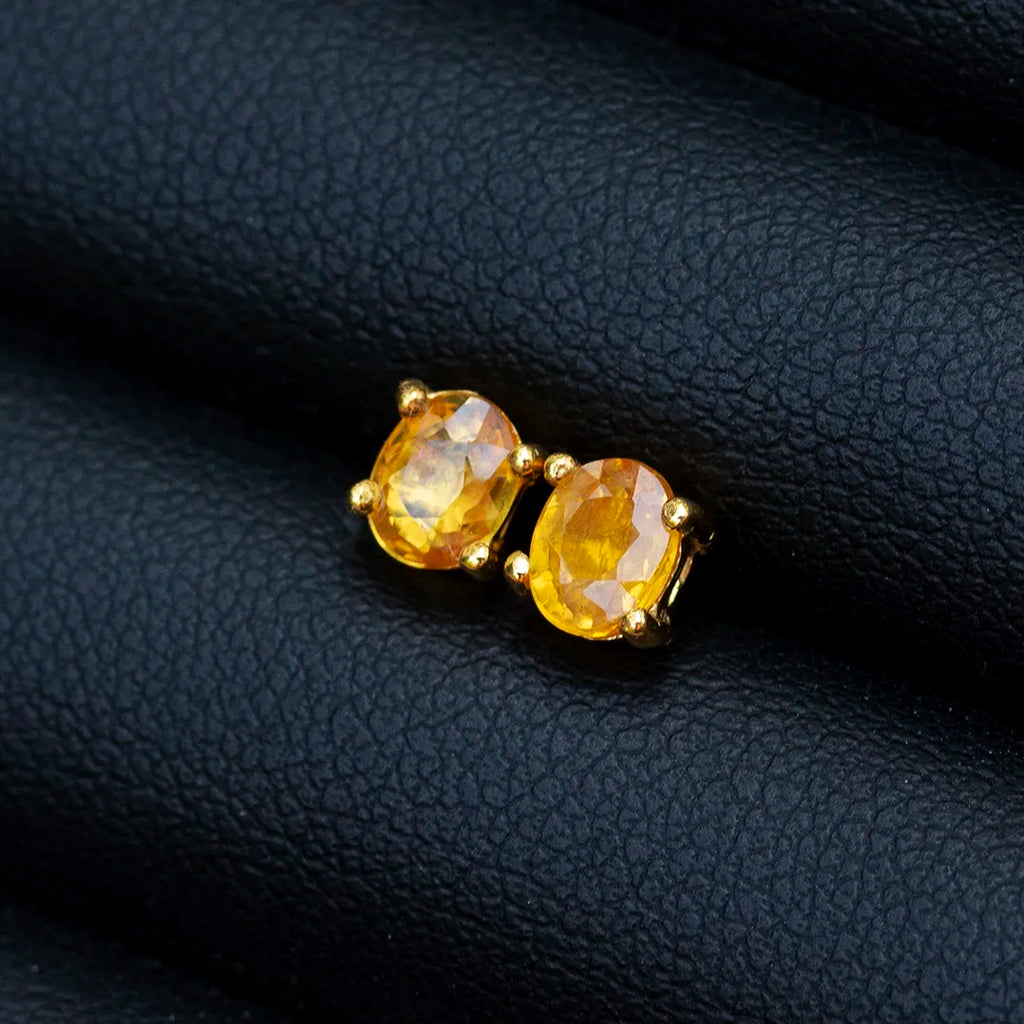 Yellow Sapphire Earrings