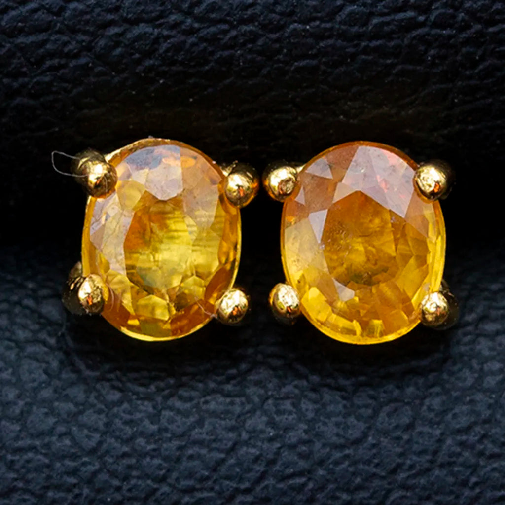 Yellow Sapphire Earrings