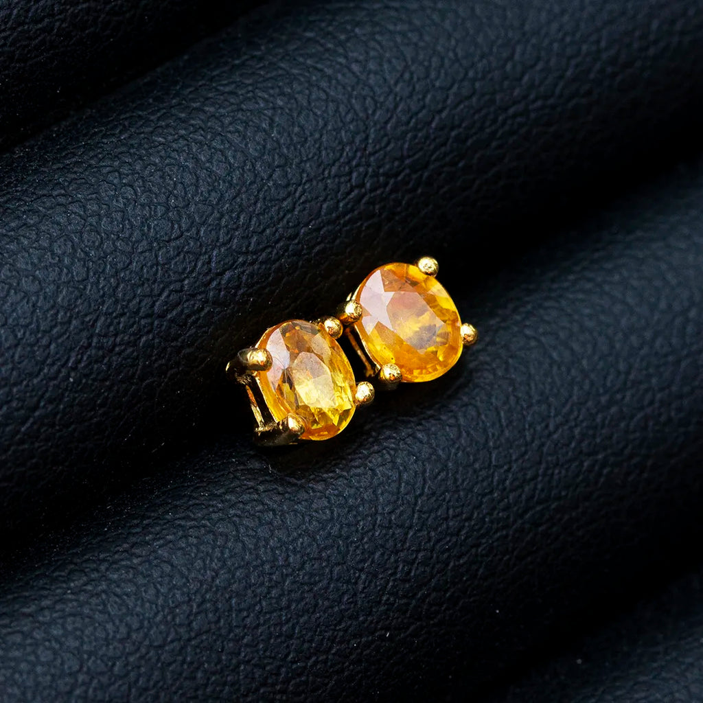 Yellow Sapphire Earrings