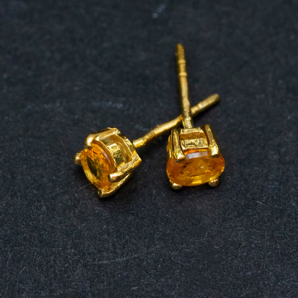 Yellow Sapphire Earrings